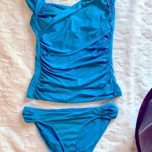Badgley Mischka Tankini Bathing Suit, size 8